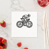Serviette En Papier cycliste (En situation)