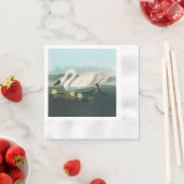 Serviette En Papier cygne audubon cygnes d'eau blanche (En situation)