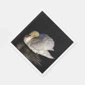Serviette En Papier Cygne blanc (Coin)
