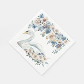 Serviette En Papier Cygne blanc (Coin)