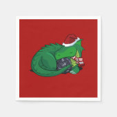 Serviette En Papier D20 Dragon Vert - Édition Vacances (Devant)