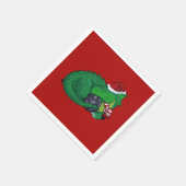 Serviette En Papier D20 Dragon Vert - Édition Vacances (Coin)