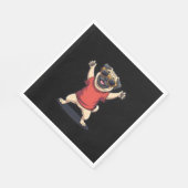 Serviette En Papier Dabbing Dabbing Dab Carlin Chien Animaux Danse Ani (Coin)