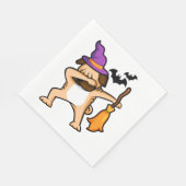 Serviette En Papier Dabbing Halloween Carlin chien (Coin)
