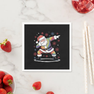 Serviette En Papier Dabbing Noël Santa Ugly Christmas Xmas