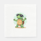Serviette En Papier Dabbing Sea Turtle Amoureux des animaux Sauvez Les (Devant)