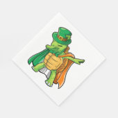 Serviette En Papier Dabbing Turtle Jour de la Saint Patrick Garçons Le (Coin)