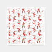 Serviette En Papier Dabing Père Noël Fun Motif de Noël (Devant)