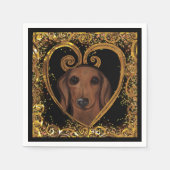 SERVIETTE EN PAPIER DACHSHING (Devant)