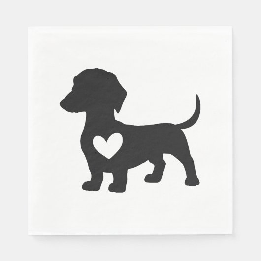 Serviette En Papier Dachshund (Devant)