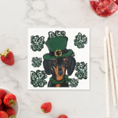 SERVIETTE EN PAPIER DACHSHUND (En situation)
