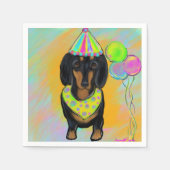 Serviette En Papier Dachshund (Devant)
