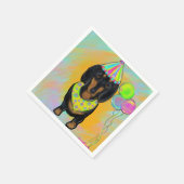 Serviette En Papier Dachshund (Coin)