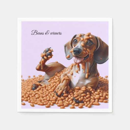 Serviette En Papier Dachshund (Devant)