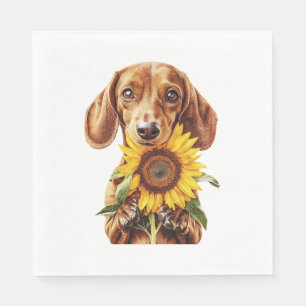 Serviette En Papier Dachshund