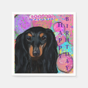 SERVIETTE EN PAPIER DACHSHUND