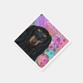 SERVIETTE EN PAPIER DACHSHUND    (Coin)