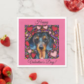 SERVIETTE EN PAPIER DACHSHUND (En situation)