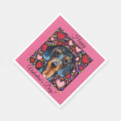 SERVIETTE EN PAPIER DACHSHUND (Coin)