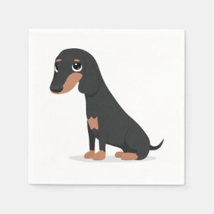 Serviette En Papier Dachshund