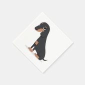 Serviette En Papier Dachshund (Coin)