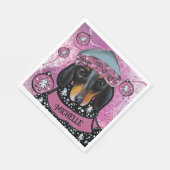 SERVIETTE EN PAPIER DACHSHUND (Coin)