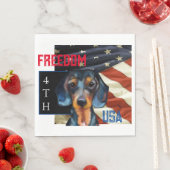 Serviette En Papier Dachshund (En situation)