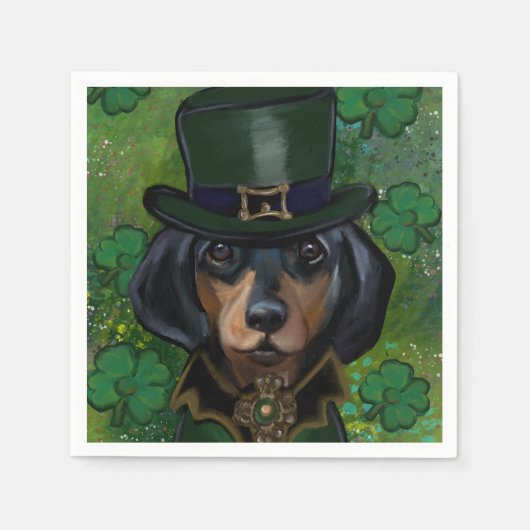 Serviette En Papier Dachshund (Devant)
