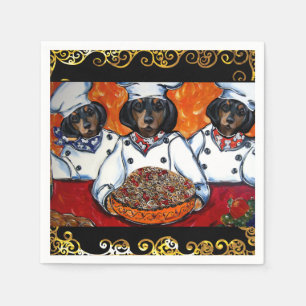 SERVIETTE EN PAPIER DACHSHUND  