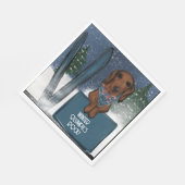 SERVIETTE EN PAPIER DACHSHUND  (Coin)