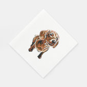 Serviette En Papier Dachshund 1 (Coin)