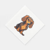 Serviette En Papier Dachshund 3 (Coin)