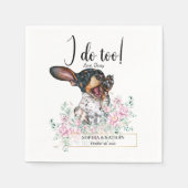 Serviette En Papier Dachshund Chien Chien Mariage Cocktail Serviettes (Devant)