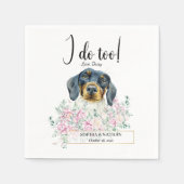 Serviette En Papier Dachshund Chien Mariage Cocktail Serviettes (Devant)