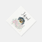 Serviette En Papier Dachshund Chien Mariage Cocktail Serviettes (Coin)