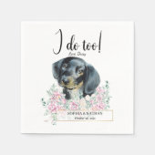 Serviette En Papier Dachshund Chien Mariage Cocktail Serviettes (Devant)