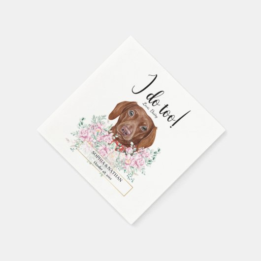 Serviette En Papier Dachshund Chien Mariage Cocktail Serviettes (Coin)