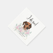 Serviette En Papier Dachshund Chien Mariage Cocktail Serviettes (Coin)