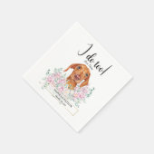 Serviette En Papier Dachshund Chien Mariage Cocktail Serviettes (Coin)