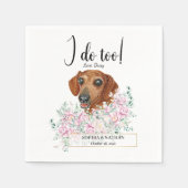 Serviette En Papier Dachshund Chien Mariage Cocktail Serviettes (Devant)