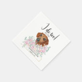 Serviette En Papier Dachshund Chien Mariage Cocktail Serviettes (Coin)