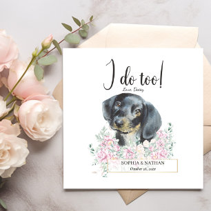 Serviette En Papier Dachshund Chien Mariage Cocktail Serviettes