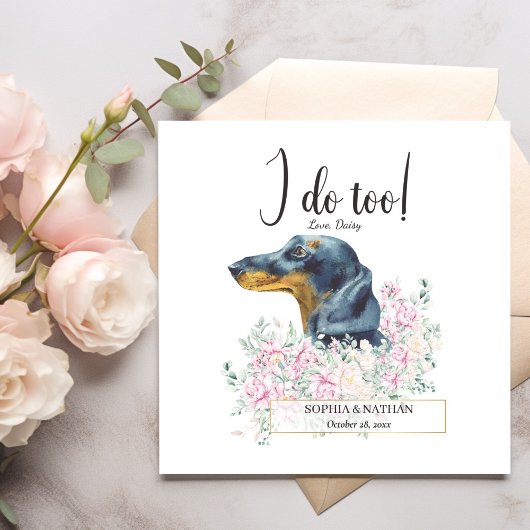 Serviette En Papier Dachshund Chien Mariage Cocktail Serviettes