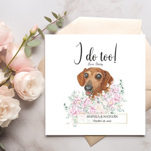 Serviette En Papier Dachshund Chien Mariage Cocktail Serviettes