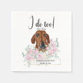 Serviette En Papier Dachshund Chien Mariage Cocktail Serviettes (Devant)
