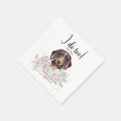 Serviette En Papier Dachshund Chien Mariage Cocktail Serviettes (Coin)