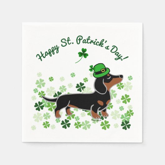 Serviette En Papier Dachshund Dachshund 5 (Devant)