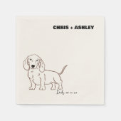 Serviette En Papier Dachshund Dog Cocktail Napkin pour mariage (Devant)