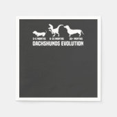 Serviette En Papier Dachshund Evolutions (Devant)