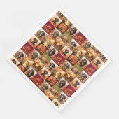 Serviette En Papier Dachshund Fall Vibe (Coin)
